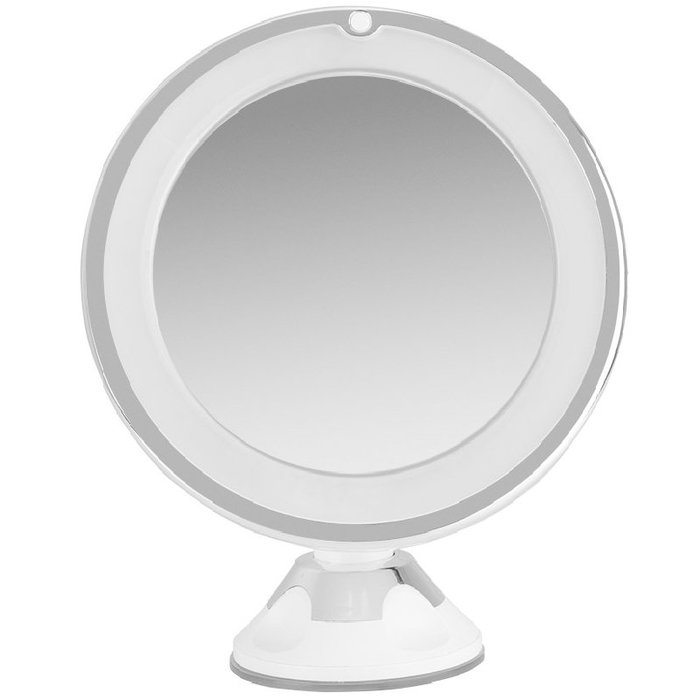 Orbegozo ESP 1010 Espejo cosmético de pared con luz, Ø17cm